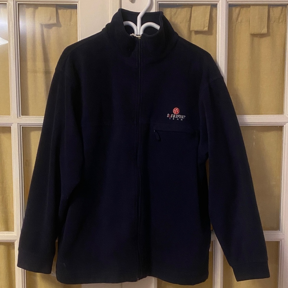 Navy Blue Fleece Jacket. Came from Italy 🇮🇹